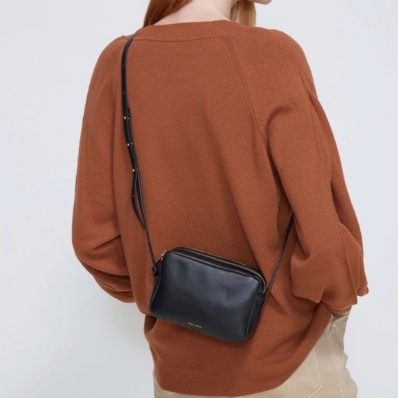 Mansur Gavriel Double Zip Leather Crossbody Bag blush pink - Picture 16 of 16